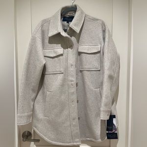 Rachel Roy Women’s Oversized Coat size Large in Cream/Beige